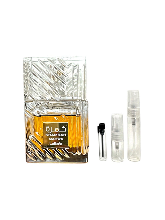 Khamrah Qahwa Perfume Sample Decant Lattafa