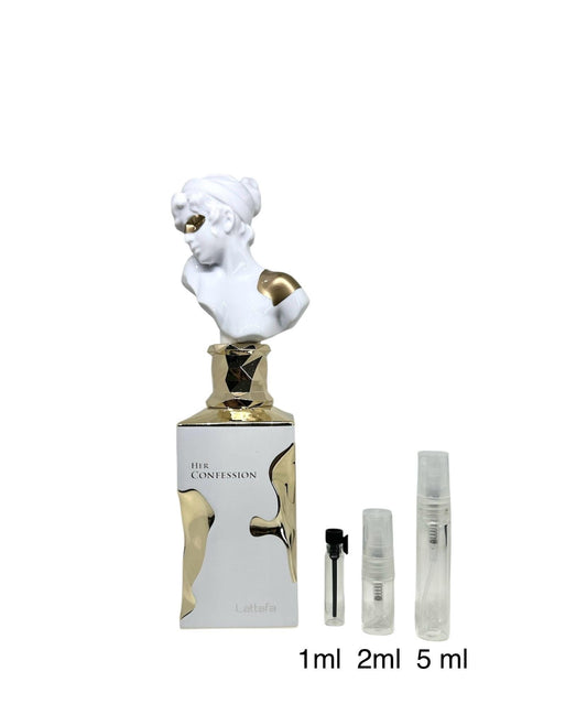 Her Confession Perfume Sample Lattafa Arabian Eau De Parfum