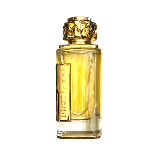 Afnan Lynked Forever Gold Perfume Sample - White Floral - Floral Fruity - Creamy Woody Musk