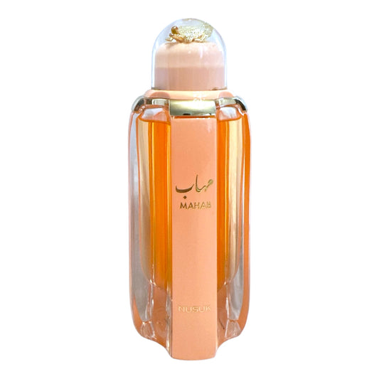 Nusuk Mahab Perfume Sample: Incense, Red Fruits, Peach, Jasmine, Sandalwood, Rose Musk