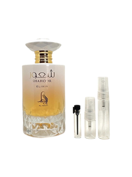 Shahoor Elixir Perfume Sample: Al Absar Decant (1ml 2ml 5ml)