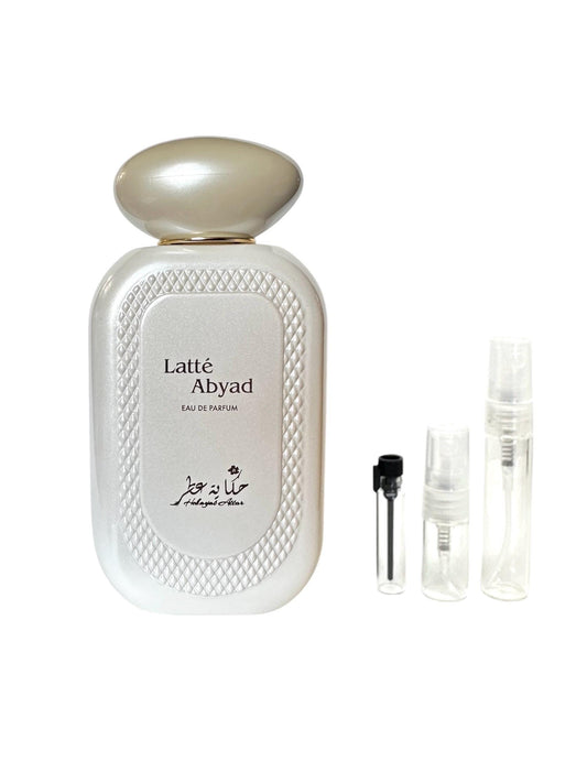 Latte Abyad Perfume Sample Hekayat Attar