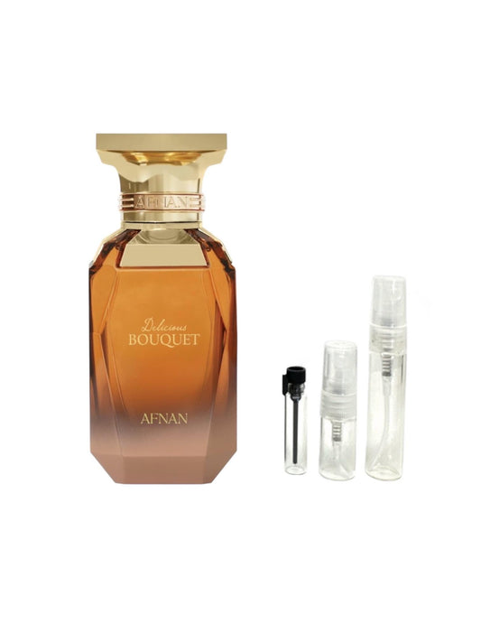 Delicious Bouquet Perfume Decant Sample Afnan Eau De Parfum ME Scents Middle Eastern Perfume House